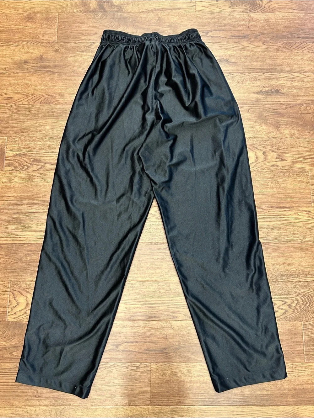 Nike Vintage Tear Away Black Track Pants Womens L (12-14) 90s Y2K